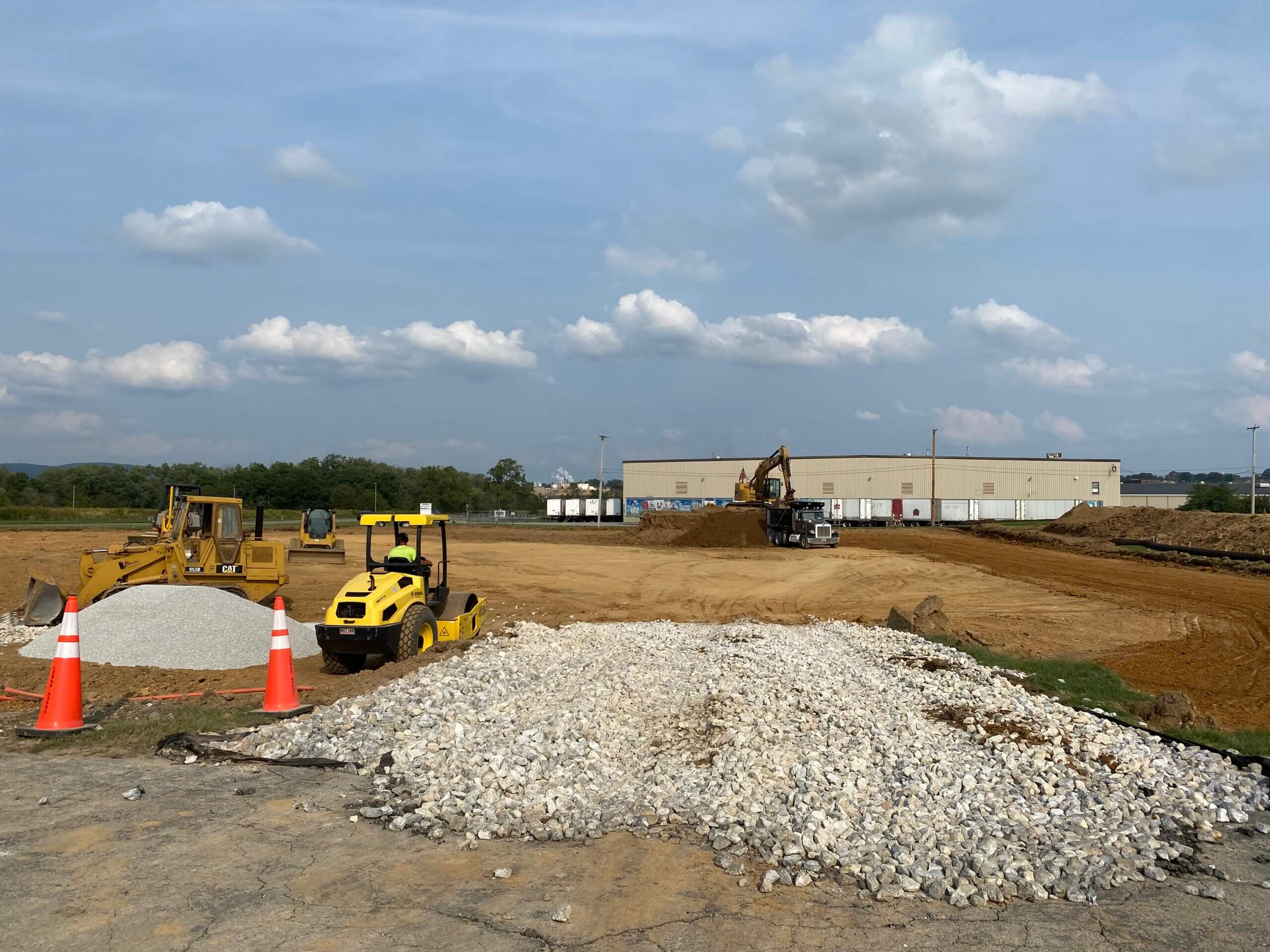 UTZ Truck Parking Lot, SIte work by Lobar Associates