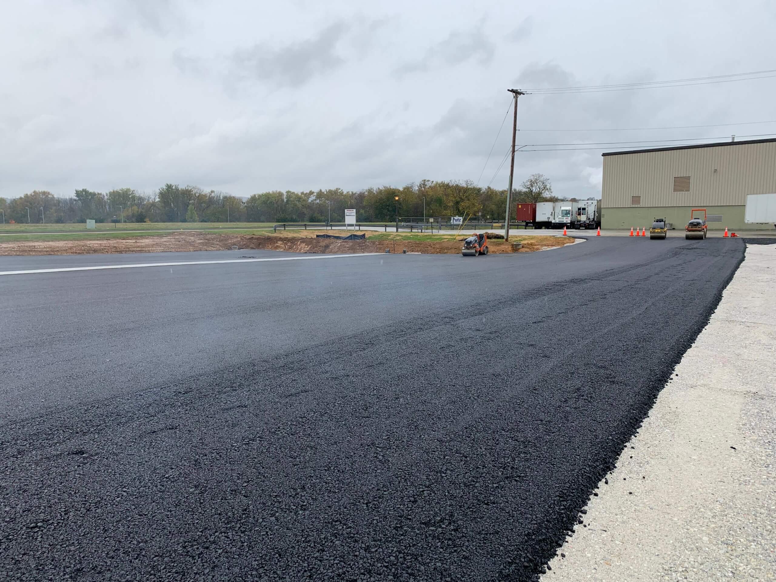 UTZ Truck Parking Lot, SIte work by Lobar Associates