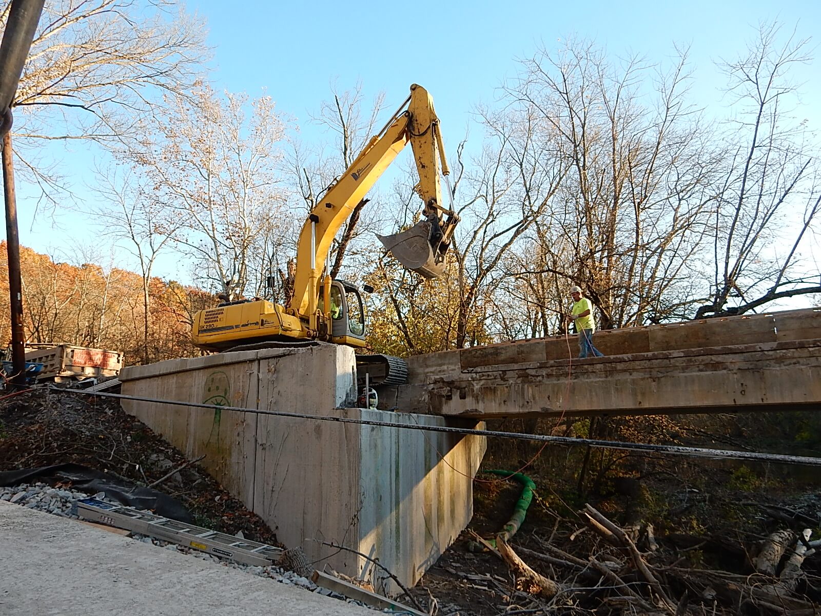 This is an image for the hero background of the Lobar Site Development – Bridge Construction page.