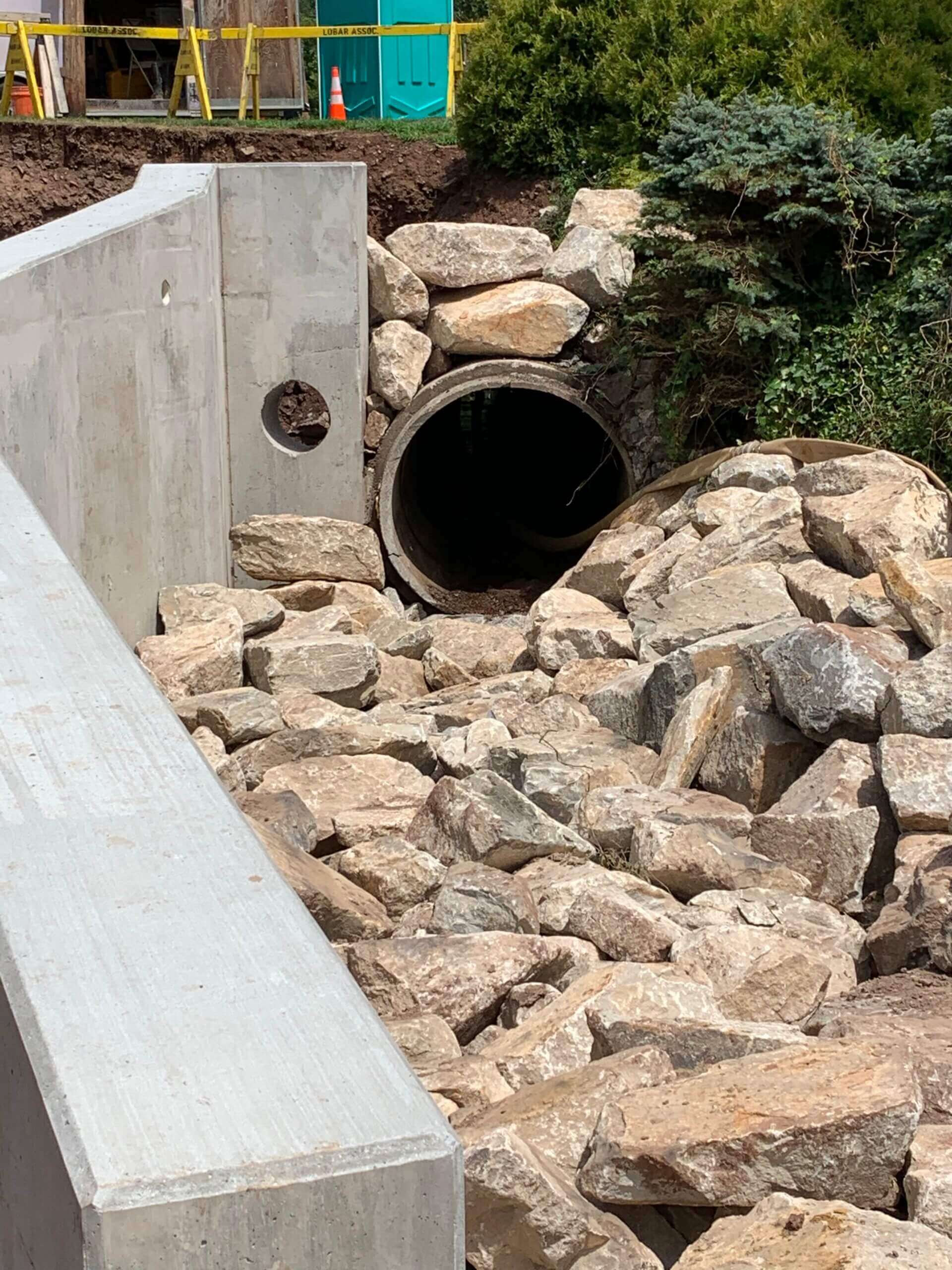 The Center Street Erosion Control Improvements Projects is another great example of all of our companies working together. Lobar Design and Engineering