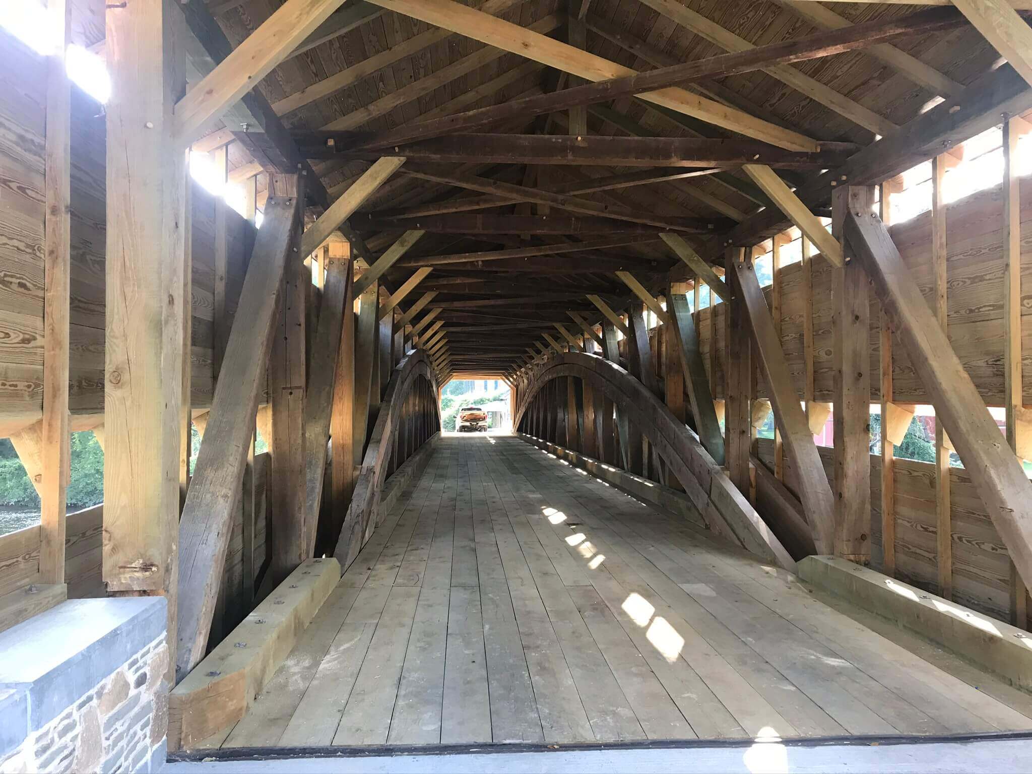 The Dreibelbis Station Covered Bridge Rehabilitation project was the first of its kind for Lobar.