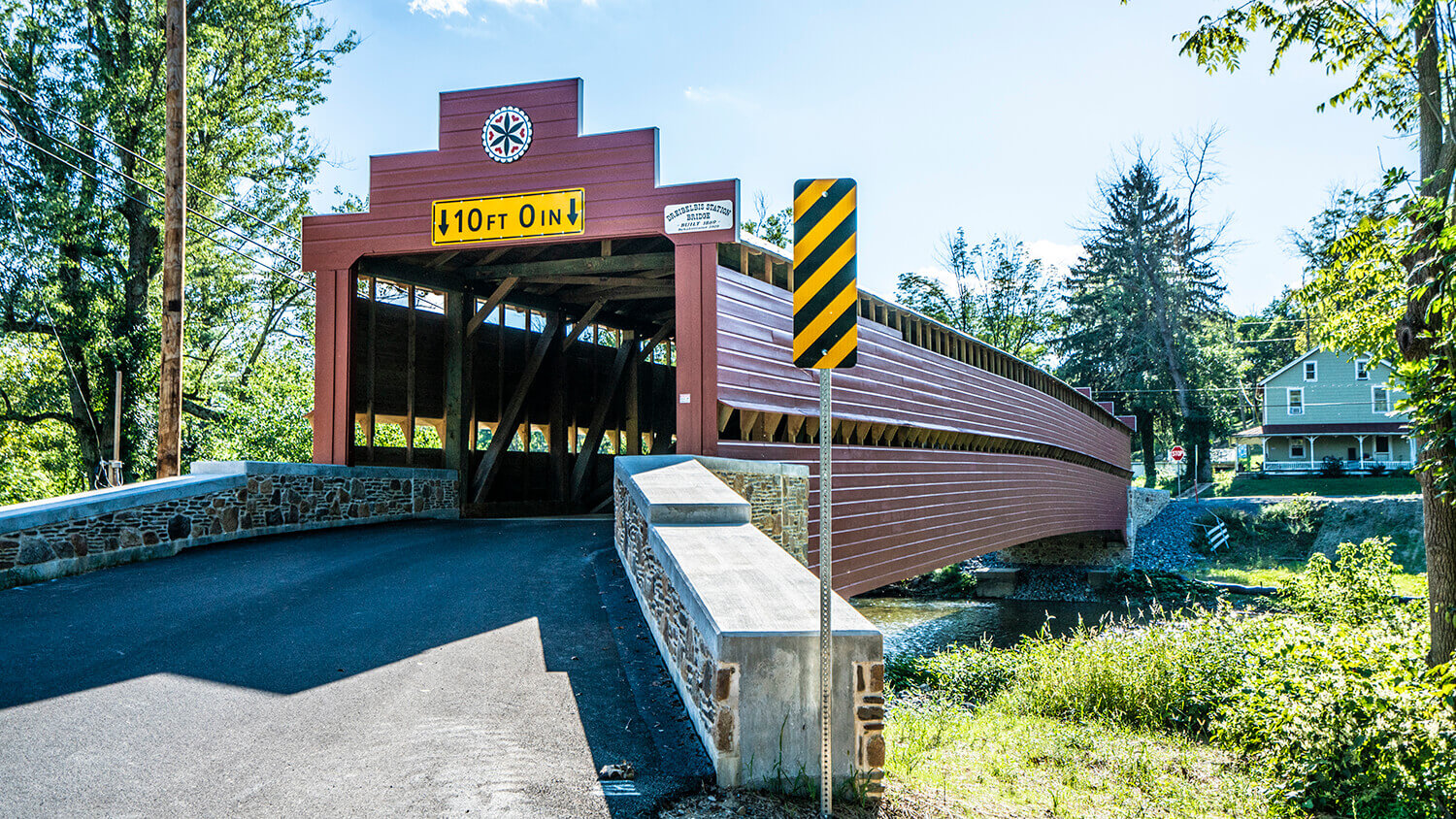 The Dreibelbis Station Covered Bridge Rehabilitation project was the first of its kind for Lobar.